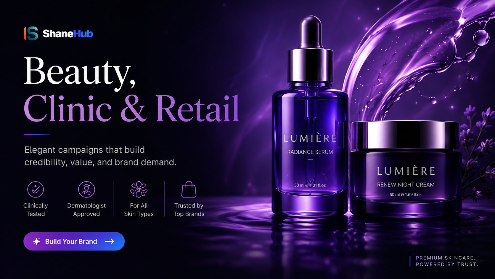 Beauty and retail campaign concept