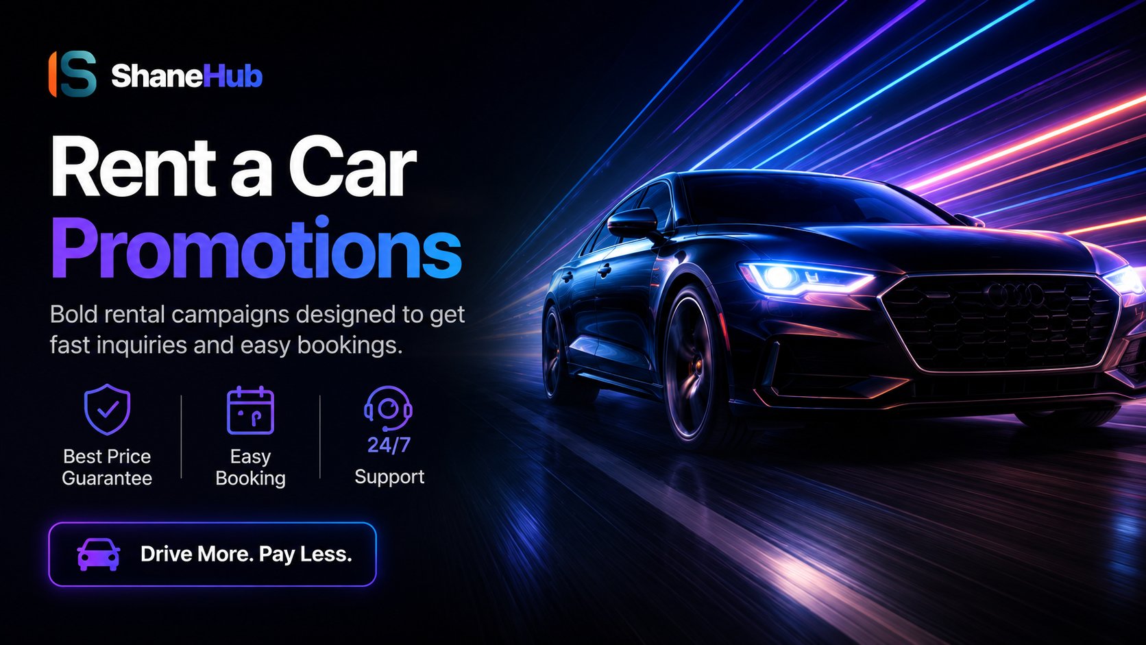 Rent a car campaign concept